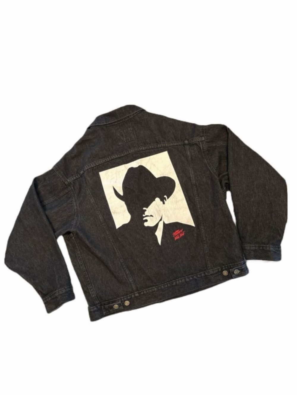 Wild West VINTAGE‎ Marlboro Man Denim Trucker Jacket - Size Large